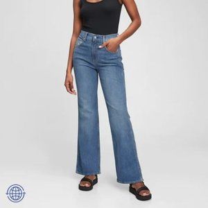 GAP 30 Regular High Rise Vintage Flare Jeans With Washwell